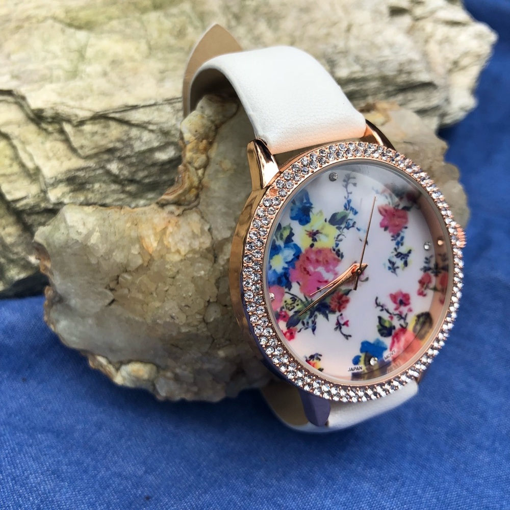 Floral Faced Watch